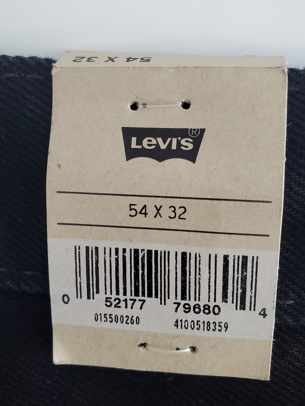 Levi's 550 Men's Black Relaxed Fit Jeans Size 54x32 100% Cotton NWT - Picture 15 of 16